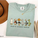 Comfort Colors Halloween Goose shirt, just a Spooky Goose t-shirt, Funny Halloween shirt, Spooky Season, Spooky Goosey Shirt 3