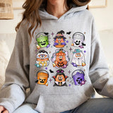 Halloween Chicken Nuggets Sweatshirt, 90s Retro Halloween Shirt, Spooky Nugget Crewneck 4