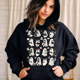 Ghosts Reading Dark Romance Series Books T-Shirt, Haunting Adeline Ghost Sweatshirt, The Lords Series Hoodie, Legacy Of Gods, Devil's Night, Librarian Halloween Tee 12