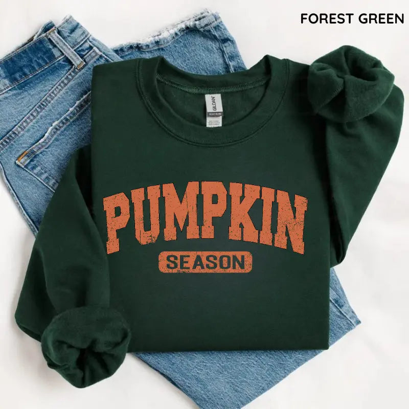 Retro Pumpkin Season Sweatshirt, Cute Fall Autumn Pullover, Cozy Thanksgiving Gift Shirt, Vintage Halloween Sweatshirt for Women & Spooky Season Outfit, Women's Long Sleeve Shirts 5