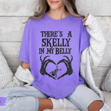 Comfort Colors Spooky Mama Announcement Tee, Halloween Pregnancy Shirt, Pregnancy T-shirt - AMBER