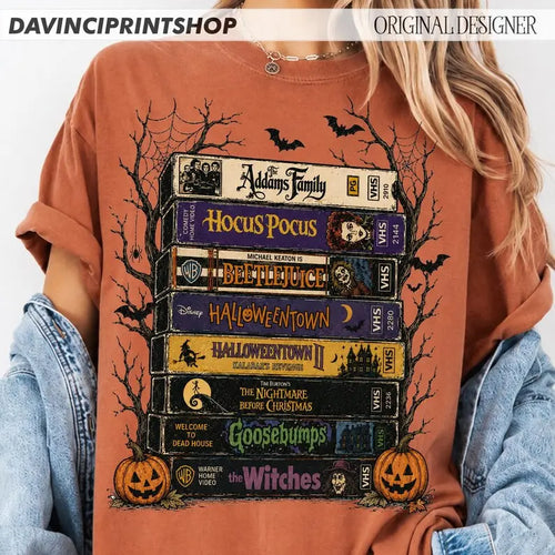 Comfort Colors Vintage Halloween Movie Shirt, Retro Spooky Season Tee, Horror Movie T-Shirt, Scary Movie Graphic Tee, Halloween Film Lover Shirt, Funny Horror Shirt 2