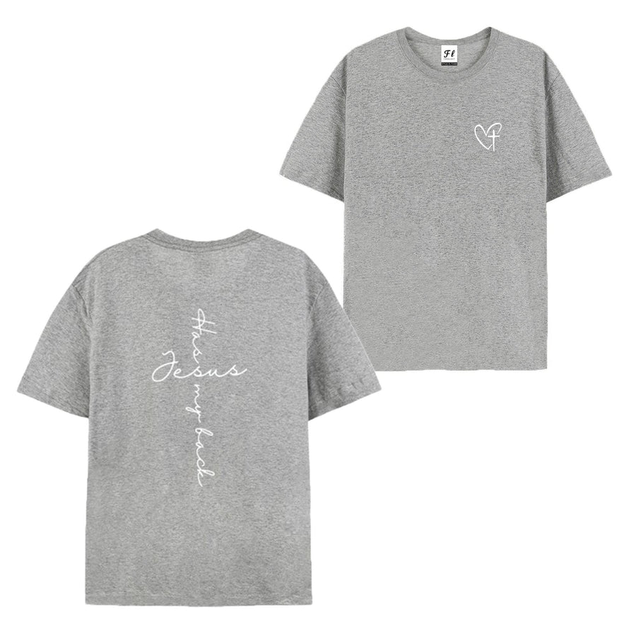 Jesus Has My Back Print T Shirt Birthday Casual Christian Shirt, Christian Merch Jesus Shirt Faith Shirt Christian Gift Teen Christian Apparel,back to school,back to school shopping,sohochic 7
