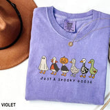 Comfort Colors Halloween Goose shirt, just a Spooky Goose t-shirt, Funny Halloween shirt, Spooky Season, Spooky Goosey Shirt 4