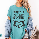 Comfort Colors Spooky Mama Announcement Tee, Halloween Pregnancy Shirt, Pregnancy T-shirt - AMBER