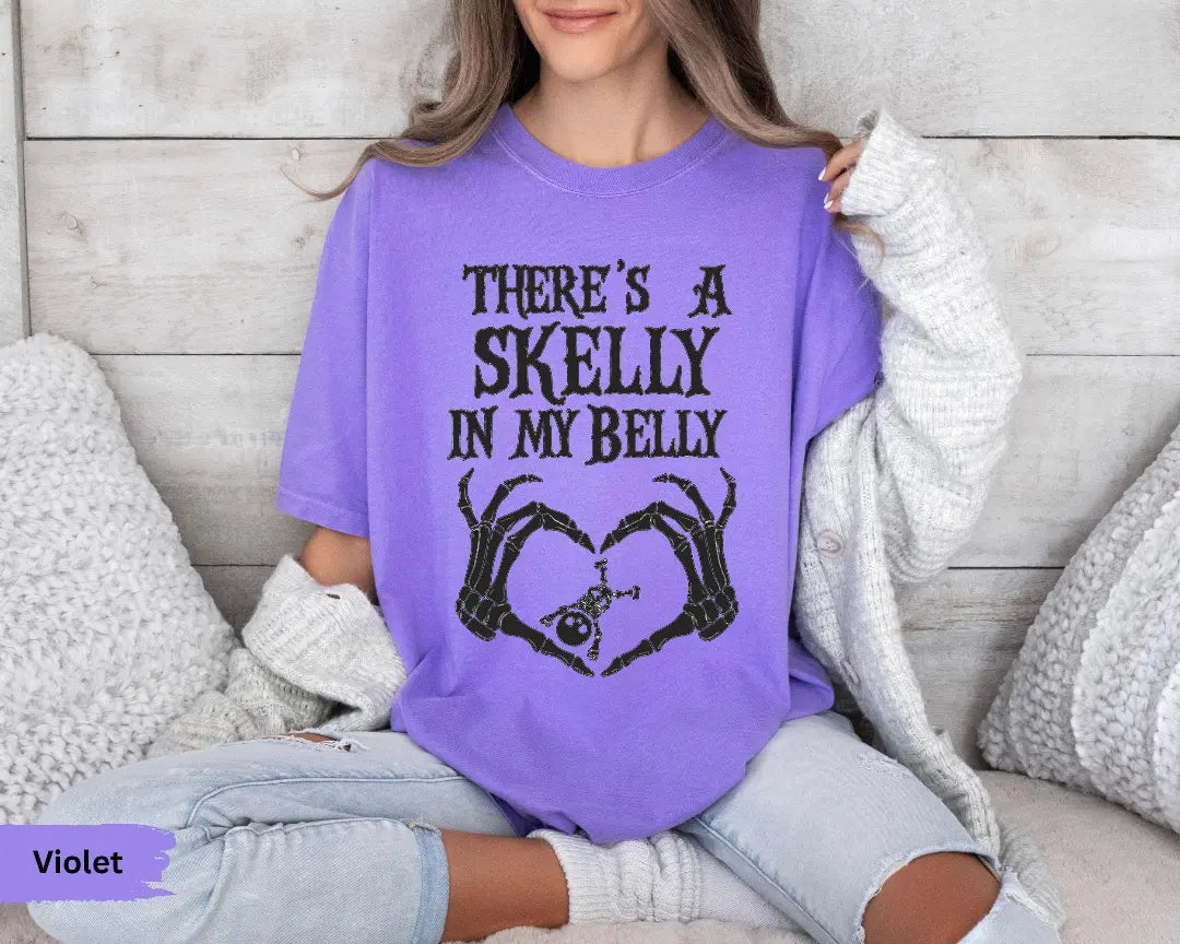 Comfort Colors Spooky Mama Announcement Tee, Halloween Pregnancy Shirt, Pregnancy T-shirt - AMBER 5