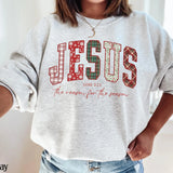 Christian Jesus Sweathirt or Shirt, Christmas Bible Verse Tshirt, Trendy Faith Apparel Gift, Jesus Loves You, The Reason For The Season 5