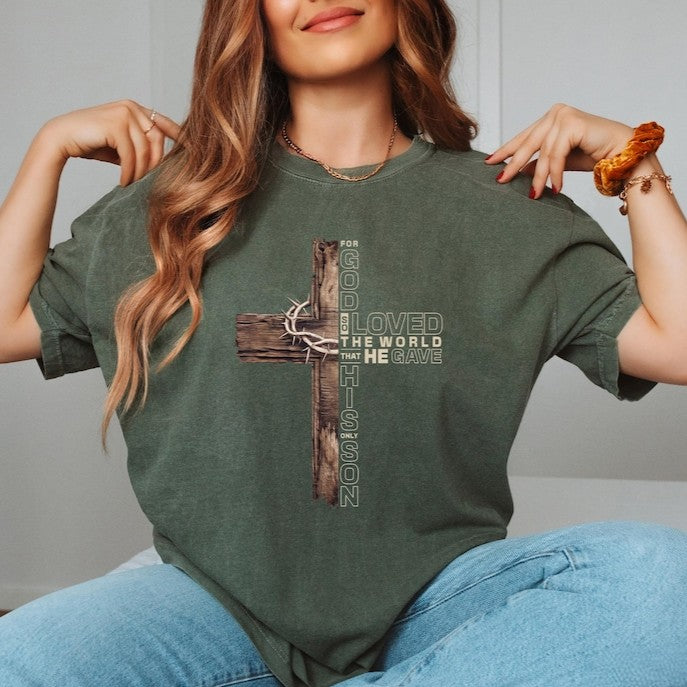 Faith Cross T Shirt, Christian Gift, Faith Gift, Christian Shirts, Religious Mom Gift, Gift For Her, Faith Cross Shirt
