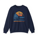 Vintage Lake Ontario Sweatshirt, Great Lakes Crewneck, Retro Canada Lake Sweatshirt, Nautical Boat Lake Life Gift Sweatshirt
