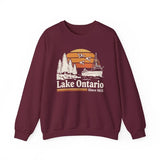Vintage Lake Ontario Sweatshirt, Great Lakes Crewneck, Retro Canada Lake Sweatshirt, Nautical Boat Lake Life Gift Sweatshirt