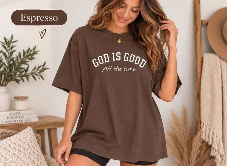 Christian T-Shirt for Women, God Is Good Shirt, Faith Based Tee, Bible Verse Shirt, Christian Gift for Woman, Jesus Shirt