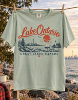 Lake Ontario Lakeshore Shirt, Great Lakes Canada Retro T-Shirt, Vintage Lake Ontario Graphic Tee, Canadian Lakeside Shirt