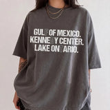 Lake Ontario T-Shirt, Gulf of Mexico Shirt, Kennedy Center Tee, Funny Geography Shirt, Political Humor Graphic Tee