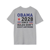 Obama 2028 Since Rules Don’t Exist Anymore Shirt, Political Satire T-shirt, Sarcastic Election Joke Tee