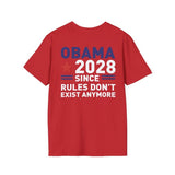 Obama 2028 Since Rules Don’t Exist Anymore Shirt, Political Satire T-shirt, Sarcastic Election Joke Tee