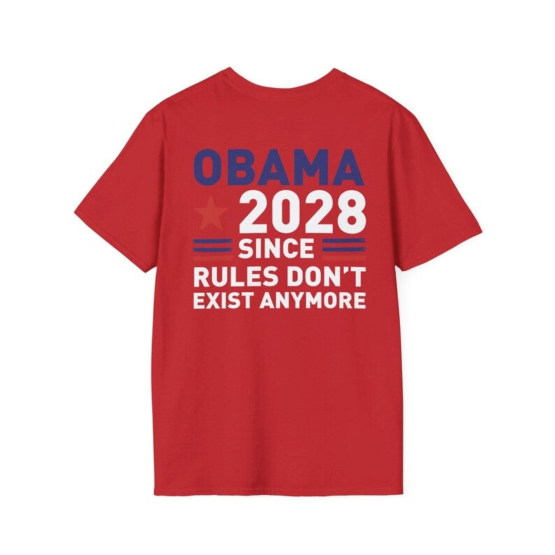 Obama 2028 Since Rules Don’t Exist Anymore Shirt, Political Satire T-shirt, Sarcastic Election Joke Tee