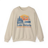 Vintage Lake Ontario Sweatshirt, Great Lakes Crewneck, Retro Canada Lake Sweatshirt, Nautical Boat Lake Life Gift Sweatshirt