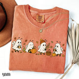 Boo Bees Fall Shirt Ghost Halloween Autumn Coffee Tee Pumpkin Patch Cozy Season Fall October TShirt Bumble Insect Tee
