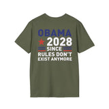 Obama 2028 Since Rules Don’t Exist Anymore Shirt, Political Satire T-shirt, Sarcastic Election Joke Tee