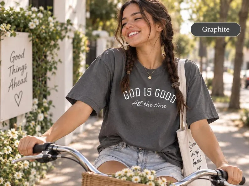Christian T-Shirt for Women, God Is Good Shirt, Faith Based Tee, Bible Verse Shirt, Christian Gift for Woman, Jesus Shirt