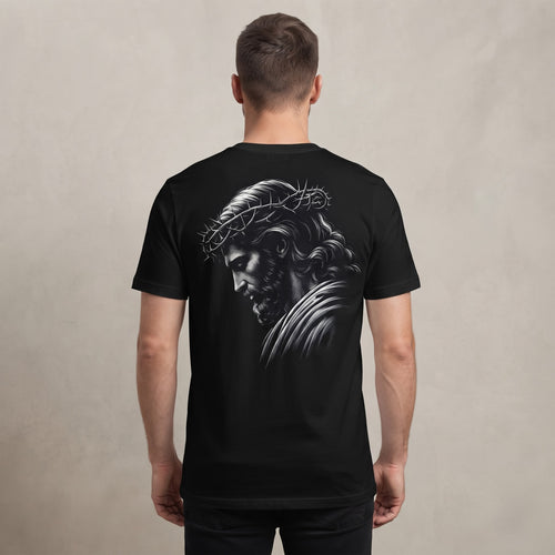 Christian Jesus T-Shirt, Jesus Christ Thorn Crown Shirt, Religious Faith T-Shirt, Christian Graphic Tee, Inspirational Jesus Shirt